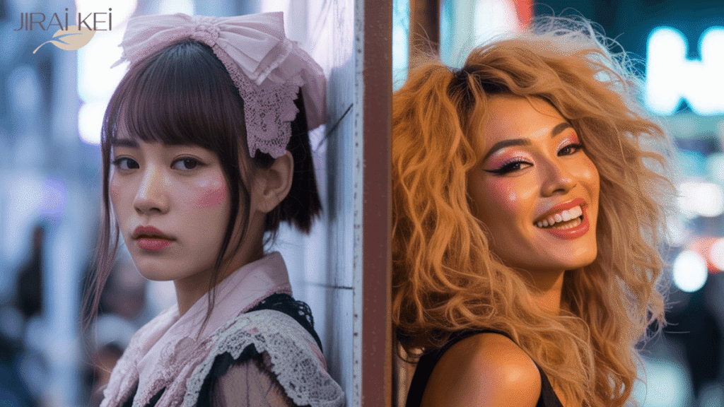 jirai kei vs gyaru